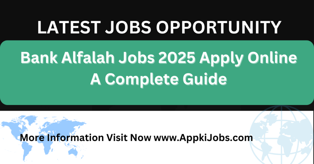 Bank Alfalah Jobs 2025 Apply Online