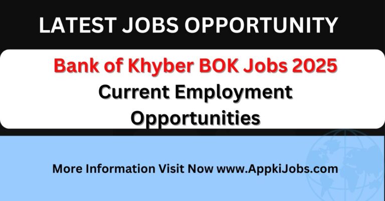 Bank of Khyber BOK Jobs 2025 Current Employment Opportunities