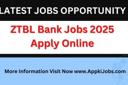 ZTBL Bank Jobs 2025 Apply Online