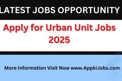 Apply for Urban Unit Jobs 2025