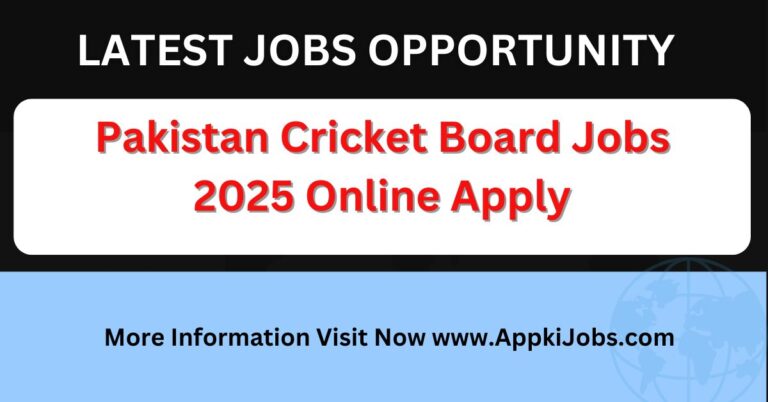 Pakistan Cricket Board Jobs 2025