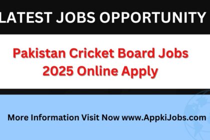 Pakistan Cricket Board Jobs 2025 Online Apply