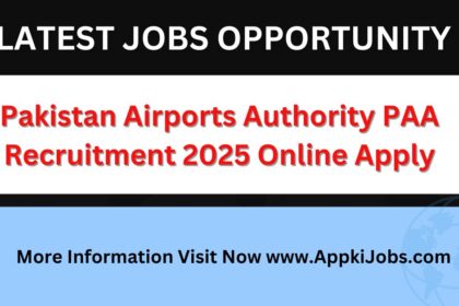 Pakistan Airports Authority PAA Recruitment 2025