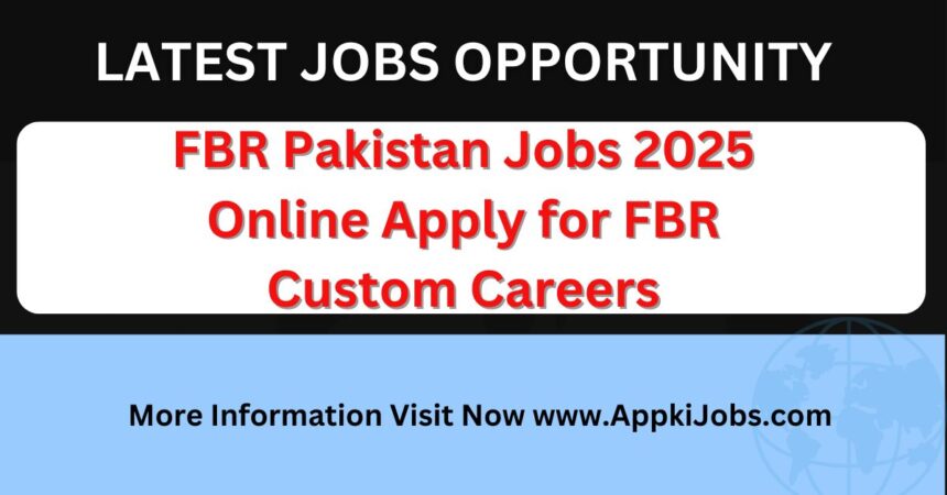FBR Pakistan Jobs 2025