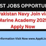 Pakistan Navy Join via Marine Academy 2025