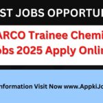 PARCO Trainee Chemist Jobs 2025