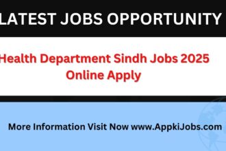 Health Department Sindh Jobs 2025
