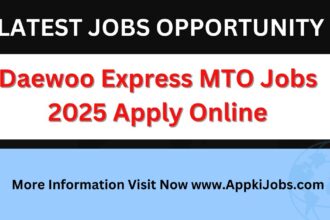 Daewoo Express MTO Jobs 2025 Apply Online