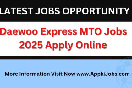 Daewoo Express MTO Jobs 2025 Apply Online