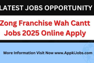 Zong Franchise Wah Cantt Jobs 2025 Online Apply