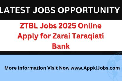 ZTBL Jobs 2025 Online Apply